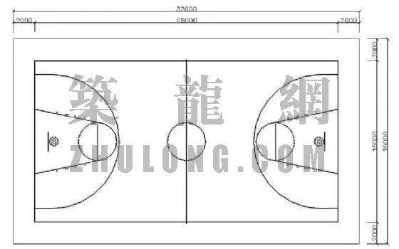 篮球场地尺寸及画法图打造专业级球场，让你成为篮球王者-第3张图片-www.211178.com_果博福布斯